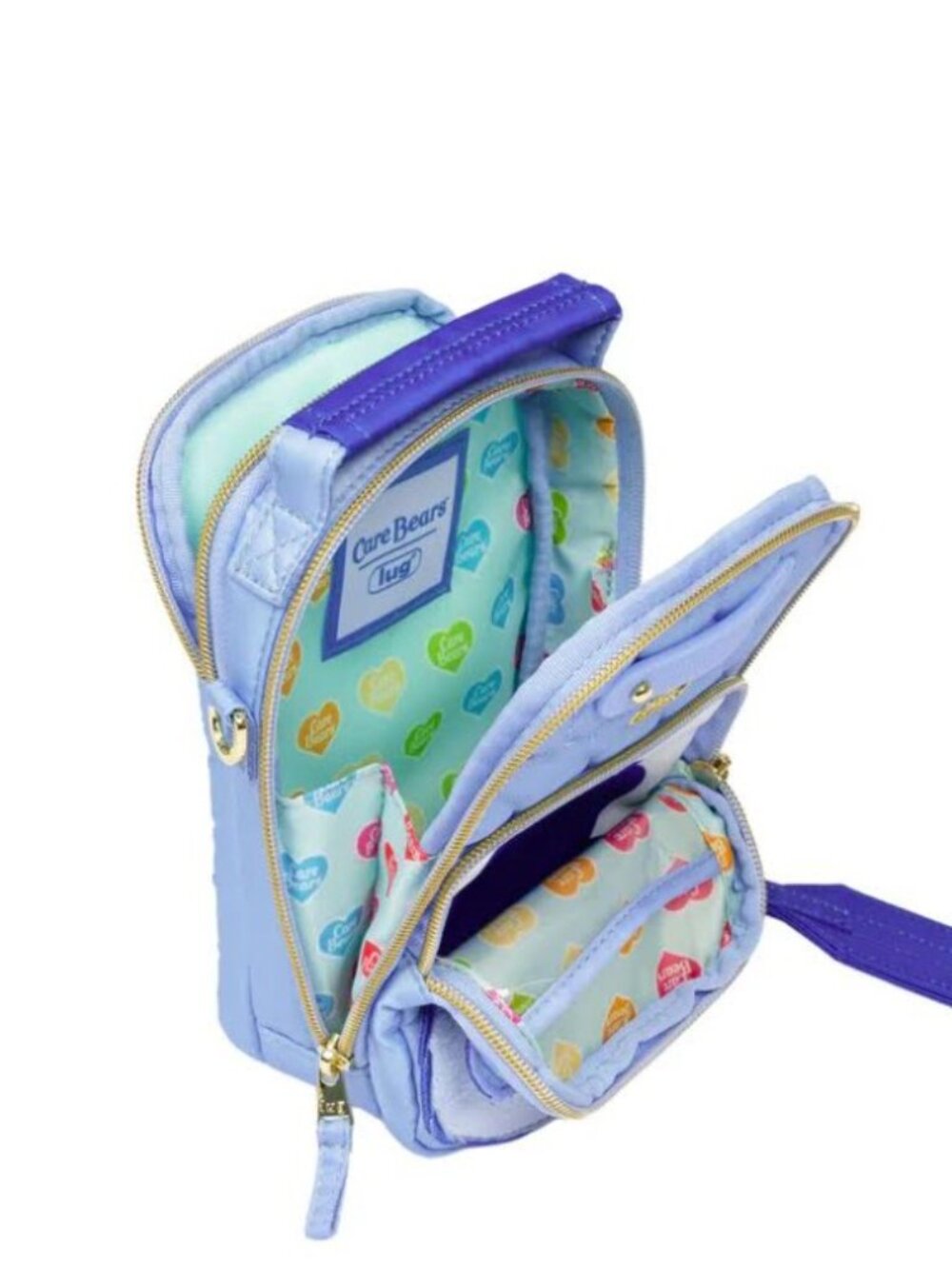 Lug Care Bears x Lug Skeeter Mini Bridge Crossbody Belt Bag Grumpy Bear Blue - Picture 3 of 12